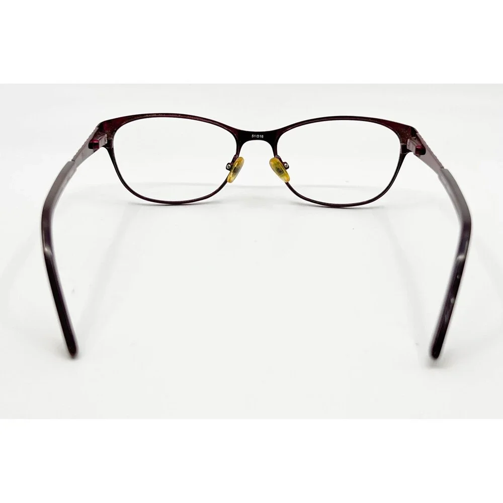 Bulova Eyeglasses Women Burgundy Alameda Marsala Embellished 51-16-135